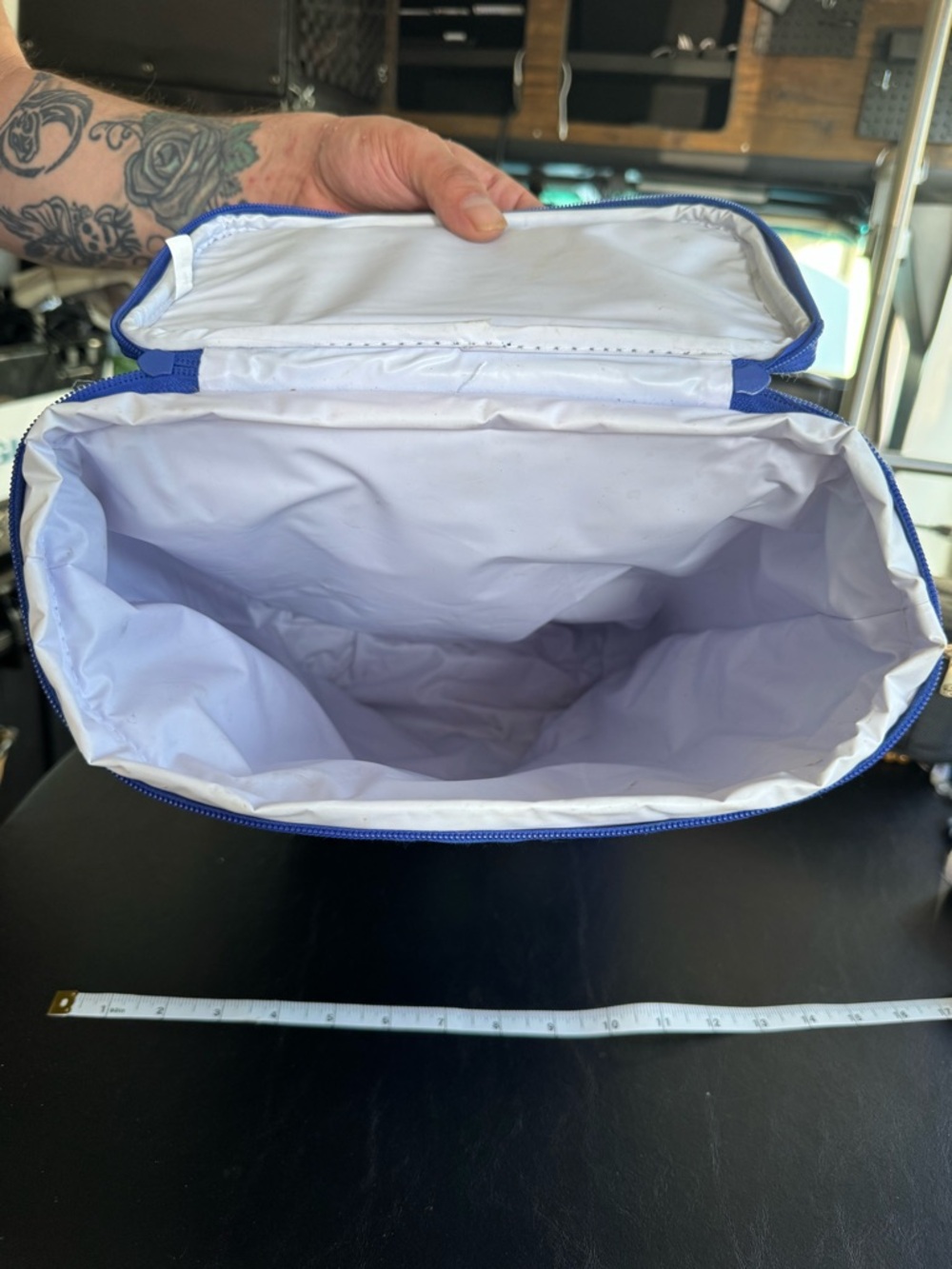 Blue Insulated Cooler Backpack - - Picture 9 of 16